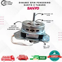 Dinamo Spin Pengering Mesin Cuci SANYO 2 Tabung | Dinamo Mesin Cuci SA