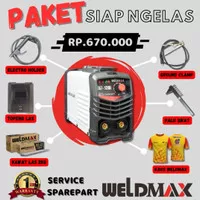 MESIN LAS TRAFO LAS 450 WATT WELDMAX ZX7-120I BONUS KAWAT LAS, KAOS 