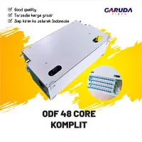 ODF 48 Core Komplit Garuda Fiber ODF Fullset 48C OTB Rackmount 48 C