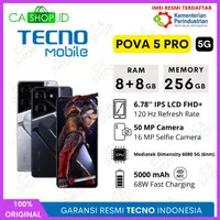 Tecno Pova 5 Pro 5G NFC 8GB 256GB (8/256) New Garansi Resmi by Infinix