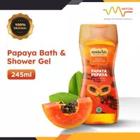 Mustika Ratu Bath & Shower Gel Pepaya 245ml / Sabun Mandi Cair