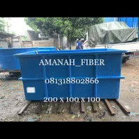 BAK FIBER PERSEGI / BAK FIBER KOTAK P:200 L:100 T:100CM