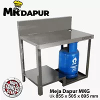 MEJA KOMPOR DAPUR GAS STAINLESS STEEL MR DAPUR MKG SERBAGUNA