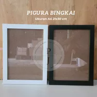 A4 Minimalis Pigura Bingkai Foto Hitam Putih 21 X 30 Cm Grosir