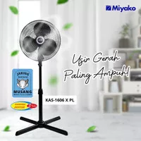 Kipas Angin Berdiri Stand Fan Miyako KAS 1606 X PL Ukuran 16