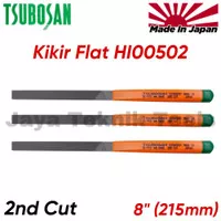 Kikir Flat Tsubosan 2nd Cut 215 mm 8 inch Japan Plat File Besi