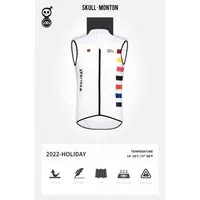 Cycling Vest Skull Monton Holiday White