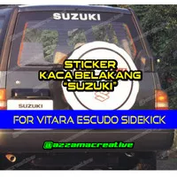 Stiker Kaca Belakang Suzuki Escudo vitara Sidekick