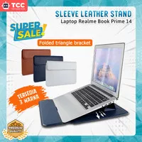Realme Book Prime 14 inch Sleeve Bag Laptop Stand Case Pouch Leather