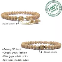 Gelang kayu kemuning asli Gelang tasbih kayu kemuning Gelang 33 butir