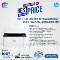 Printer HP Laserjet M107A / Laser Jet HP M107W Garansi Resmi (4ZB77A)