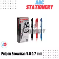 Pulpen Snowman V-5 0.7 mm (isi 12 buah)