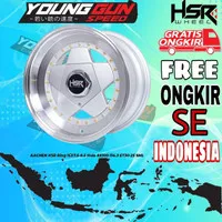 Velg Racing R15 Honda Brio - HSR AACHEN Black Celong