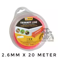 SENAR MESIN POTONG RUMPUT 20M TRIMMER LINE 20 METER FULL NYLON MURAH