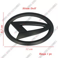 Emblem Mobil Logo Daihatsu Hitam Doff 12 cm