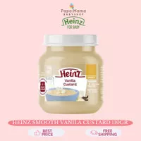 Heinz Smooth Vanilla Custard 110gr - Makanan Bayi 6m+