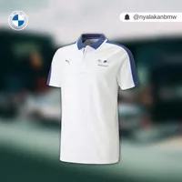 BMW Polo Shirt Kaos BMW Original White BMW Logo BMW iX i4 M2 M3 M4 