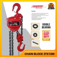 Chainblock Chain Block Takel Katrol 3 Ton x 10M Itobachi