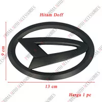 Emblem Mobil Logo Daihatsu Hitam Doff 13 cm