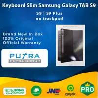 (RESMI) Book Cover Slim Keyboard Samsung Tab S9 | S9 Plus | S9 FE