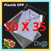Plastik Baju / Kaos OPP + seal Perekat 30 x 35
