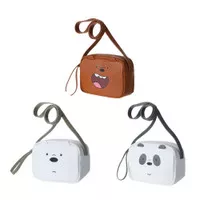 Tas selempang wanita sling bag karakter lucu we bare bears - MINISO