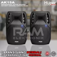 Speaker Aktive HUPER AK15 / AK15A Original SNI Harga 1 Pasang