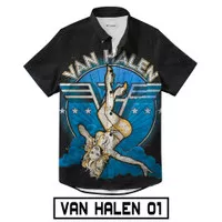 VAN HALEN - Kemeja Musik Full Print