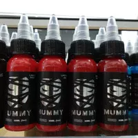 Mummy ink 1oz Red - Light red - Lipstick red - Dark red - Crimson red