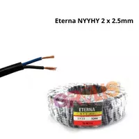 Eterna NYYHY 2x2,5 Eceran/Roll Kabel Listrik Hitam Tembaga 2 Serabut