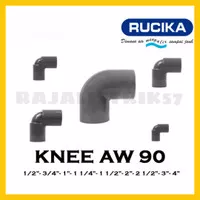 Elbow knee PVC Rucika Aw 90 1/2 3/4 1'' 11/4 11/2 2 21/2 3 4inch