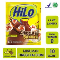 Susu Hilo 1 Renceng  Isi 10 Bungkus Choco Banana