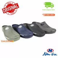 Sepatu sandal karet pria wanita New Era MB 6043 Slip on murah