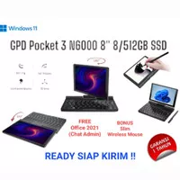 Laptop Mini GPD Pocket 3 N6000 8" 8/512GB SSD FHD Windows 10