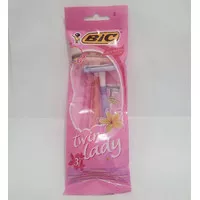 BIC 3 Blade Shaver dan Twin Lady Isi 3 Mata Pisau Alat Cukur Jenggot