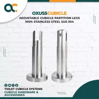 Cubicle Leg Kaki Partisi Toilet Pedestal Stainless Steel Solid 10-15cm