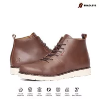 Bradleys - Hobbs Brown - Sepatu Kulit Kasual Boots Pria