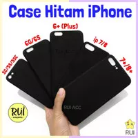 Case Iphone 5 / 5s / 5G sama Hitam Black Matte Softcase Lentur Silikon