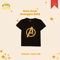 KAOS ANAK LAKI AVENGERS GOLD 1-7 TAHUN BAJU ATASAN ANAK LAKI TERLARIS