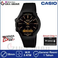 CASIO AW-90H-9EVDF - Jam Tangan Unisex Karet Hitam AW-90H-9E AW90H