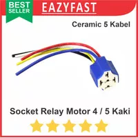 Socket Relay Motor Mobil 4P 5P 4 5 Kaki Pin P Soket Rumah Holder 5 Kbl