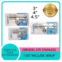 GRENDEL GEMBOK STAINLESS OVERPAL BESAR / GTK GRENDEL GEMBOK STAINLESS