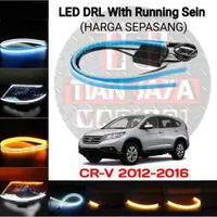 Lampu Alis CR-V Gen-4 Naga Led DRL Sen Jalan Sepasang Headlamp CRV Set