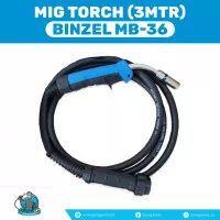 Stang Las Mig Co Co2 Mig Torch set Binzel Binsel MB-36 Panjang 3meter