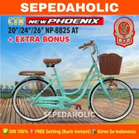 Sepeda Keranjang Dewasa PHOENIX NP 8825 AT Uk 20 24 26 Inch Boncengan