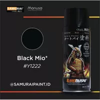 SAMURAI PAINT Y1222 BLACK MIO CAT SEMPROT WARNA HITAM METALIK YAMAHA