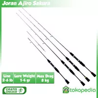 Joran Ultralight Ajiro Sakura Bahan Fiber Solid 2-6lb