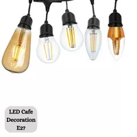 LED Filamen 4W Lampu Edison ST64 2W Lampu Lilin 5 Watt Cafe Dekorasi