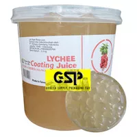 Popping Boba Lychee Coating Juice 3.2kg / pail , Import Taiwan poping