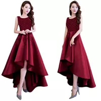 Jialing Maron Dress [Dress 0107] merk RJO Baju Wanita